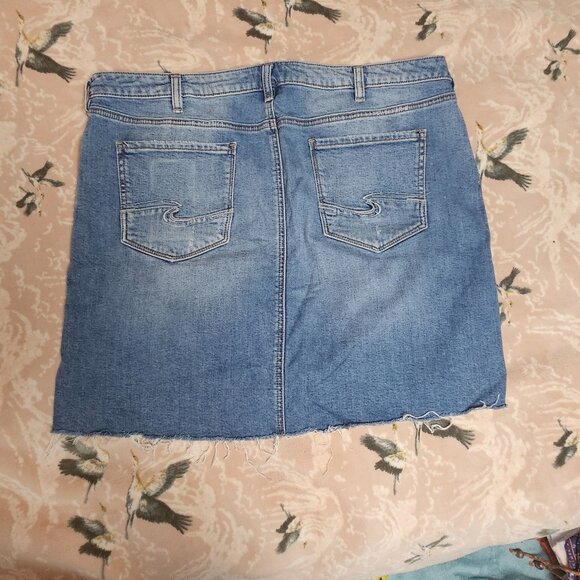 Silver Jean skirt - Picture 2 of 7